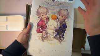 Unboxing of FFXIV 2024 Weekly Calendar [upl. by Chere]