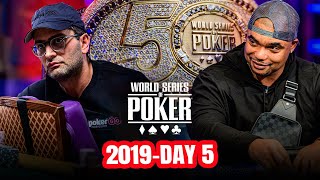 World Series of Poker Main Event 2019  Day 5 with Antonio Esfandiari amp NFL Legend Richard Seymour [upl. by Colon]