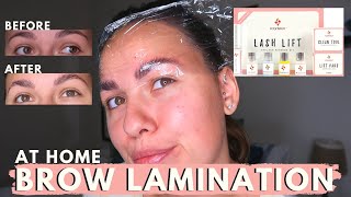 AT HOME BROW LAMINATION  Iconsign Lash Lift kit  First impressions amp Review 2021 [upl. by Namialus]