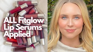 ALL Fitglow Lip Serums Swatched  Compared [upl. by Annabal170]