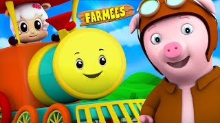 Rig A Jig Jig  Nursery Rhymes  Kids Songs  Children Rhymes by Farmees [upl. by Nuhsyar]