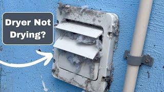 Quick Fix Unclogging Your Dryer Vent Easily [upl. by Esilahs]