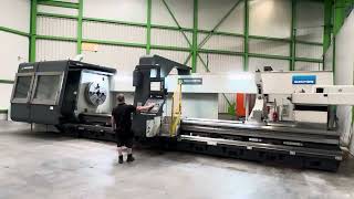 Gurutzpe GLX 16 CNC Lathe Drehmaschine Siemens roll lathe Mach4Metal 1600 x 7000 x 16 Ton 8505 [upl. by Martin650]