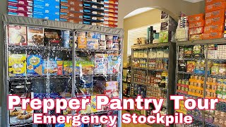 Prepper Pantry Tour  Emergency Food Stockpile [upl. by Conchita375]