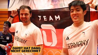 TischtennisLEGENDE Timo Boll überrascht OLYMPIANeuling Dang Qiu zur Nominierung  Jetzt für Immer [upl. by Suoilenroc]