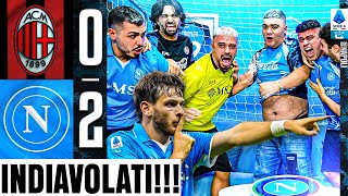 😈 INDIAVOLATI MILAN 02 NAPOLI  LIVE REACTION NAPOLETANI HD [upl. by Eng]