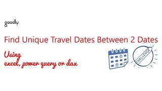 Find Unique Dates Between 2 Dates [upl. by Atinev381]