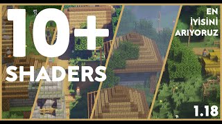 Birbirinden Farklı 10 SHADERS inceledik  Az Gölge Yüksek Fps  Minecraft [upl. by Nus494]