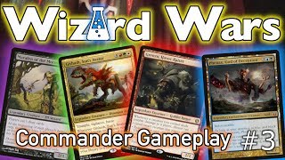 Wizard Wars Episode 3  Commander Gameplay  Phenax Maralen Grenzo and Gishath Battle it out [upl. by Cohleen380]