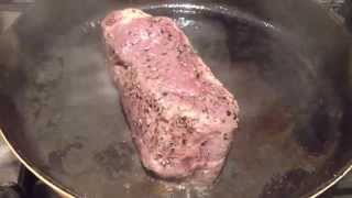 Sous vide entrecote aanbraden [upl. by Knipe747]