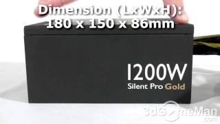 1157  Cooler Master Silent Pro Gold 1200W Power Supply [upl. by Nemhauser]