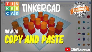 How To Copy And Paste In TinkerCAD [upl. by Philemol]