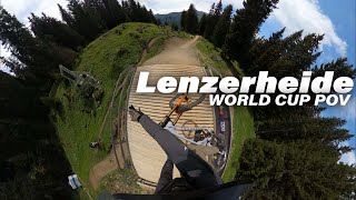 Lenzerheide Switzerland  WORLD CUP TRACK POV [upl. by Adnoek]