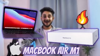 MacBook Air M1 Unboxing amp Review 2021 Hindi  MacBook Air 8GB Ram 256Gb Apple M1 amp Space Gray 🔥 [upl. by Adniral660]