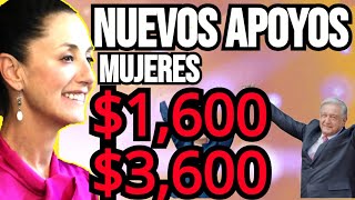 ¡ATENCIÓN 3600 NUEVO APOYO MADRES SOLTERAS 🎁 VIUDAS SEPARADAS 🤑AMA DE CASA 1600 REQUISITOS🤑 [upl. by Arnon40]