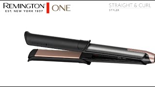 Remington One Straight amp Curl Styler  S6077  Remington Europe [upl. by Aivil]