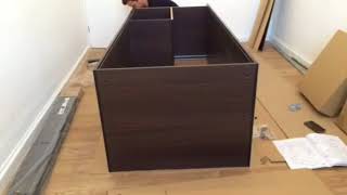 How to assemble IKEA TRYSIL Dark Wardrobe [upl. by Sollars]