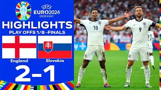 England vs Slovakia 21  All Goals amp Extended Highlights  UEFA Euro Cup 2024 [upl. by Mcginnis416]