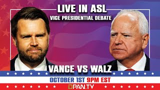 2024 Vice Presidential Debates LIVE in ASL [upl. by Avon]