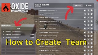 How to Create Team in Oxide  Full Process  Oxide Survival Island [upl. by Annotahs525]