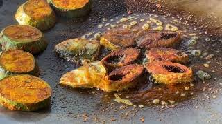 Unique Hilsa Fish Fry And ilish Er Lej Bhorta Mawa Ghat  Bangladeshi Street Food [upl. by Lainey778]