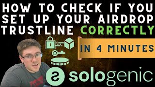 How to see if you set up your Sologenic trustline correctly for SOLO Airdrop  Deleted YT Comments [upl. by Ssepmet]