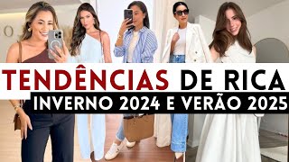 🔴20 TENDÊNCIAS DE RICA NA MODA 2024 E 2025 LOOKS ELEGANTES DO INVERNO 2024 AO VERÃO 2025 [upl. by Nessaj364]