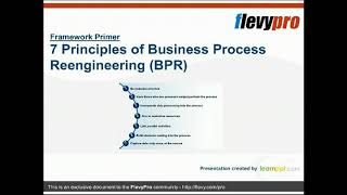 7 Principles of Business Process Reengineering BPR [upl. by Peggy]