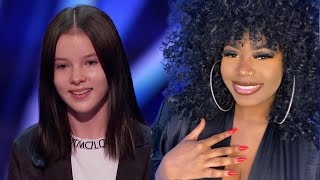 FIRST TIME REACTING TO  DANELIYA TULESHOVA quotTEARS OF GOLDquot AMERICAS GOT TALENT AUDITION REACTION [upl. by Elaina]