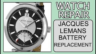 Jacques Lemans 11697A battery replacement [upl. by Sella]