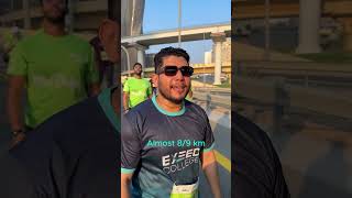 The Dubai Run 2024 When the Pace Slows and the Sweat Flows fyp dubairun2024 exeedcollege [upl. by Ahsinut]