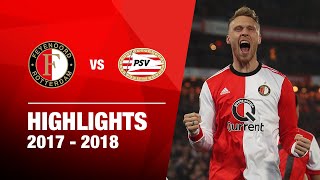 Highlights  Feyenoord  PSV  Kwartfinale KNVB Beker 20172018 [upl. by Addia]