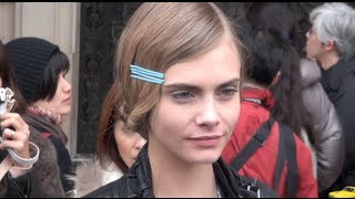 Fashion Week Paris 20122013 CARA DELEVINGNE [upl. by Aisul606]