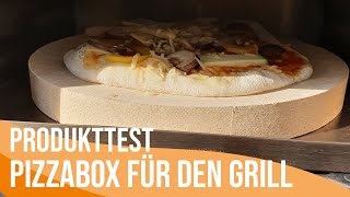 Test Pizzabox mit Pizzastein für den Grill  Produkttest von Tobias [upl. by Babita]