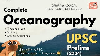 ⚡Complete OCEANOGRAPHY in 50 mins  UPSCPrelims2024 [upl. by Kial]