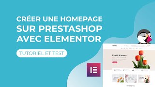 Créer une page daccueil sans coder sur Prestashop avec Creative Element [upl. by Urita]