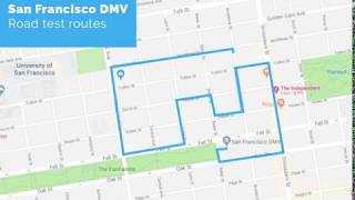 San Francisco DMV Road Test Route  powered by YoGov [upl. by Oirromed]