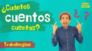 Trabalenguas cuántos cuentos Practicar español aprender español tongue twister in Spanish [upl. by Nivloc]