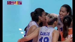 PHILIPPINES BEST WINNING SET VS INDONESIA  SEAGAMES 2023 [upl. by Aramal]