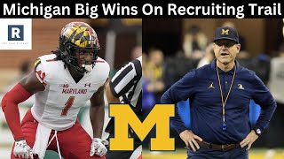 Jaishawn Barham Commits To Michigan  Michigan Recruiting Update [upl. by Vudimir]