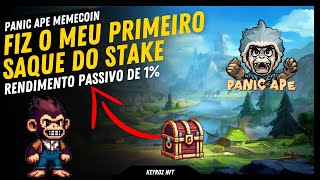 RENDE 1 AO DIA FIZ MEU PRIMEIRO SAQUE 🐵 PANIC APE 🐵 NFT PLAY TO EARN [upl. by Waiter]