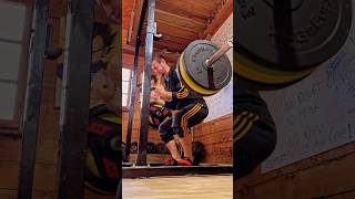 130kg 285lbs Zercher squat from yesterdays session 💯💪 dominiksky motivation [upl. by Shulamith]