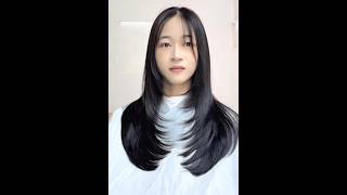 Long layered hairhaircut hairstyling hair 👩🏻‍🦰👩👩 [upl. by Opportuna]