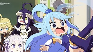 Isekai Quartet Opening Full  quotIsekai Quartetquot by Ainz Kazuma Subaru Tanya [upl. by Llecram]