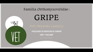 Família Orthomyxoviridae GRIPE  VET [upl. by Niowtna]