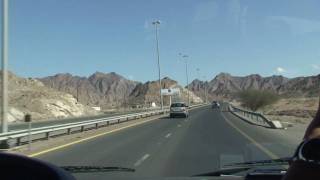 Ras Al Khaimah along by bus to Fujairah [upl. by Barnaba]