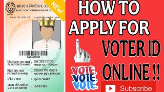 HOW TO APPLY FOR NEW VOTING ONLINE VOTER HELPLINE APPvoteridcard voter vote voterregistration [upl. by Feucht]