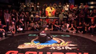 女力Bboyworld Asia【Citywar Bboy 1 vs 1】Semifinal2 Taower vs Blue [upl. by Onitram]