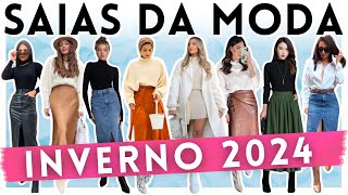 🔴Essas SAIAS estão na MODA E VÃO BOMBAR NO INVERNO 2024  Maga Moda [upl. by Anirt]