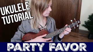 party favor  Billie Eilish  UKULELE TUTORIAL [upl. by Bonacci299]